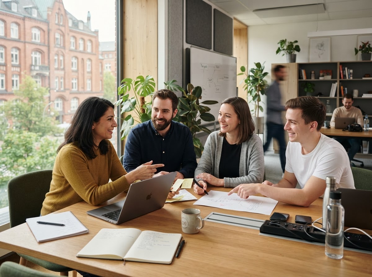 Tonufaresva Team bei der Arbeit an Analysemodellen